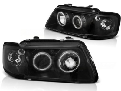 Лампы audi a3 8l 96-00r angel eyes ccfl led black фото №1