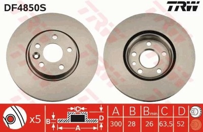 DF4850S ДИСК HAM. FORD S-MAX ПЕРЕДНЯ