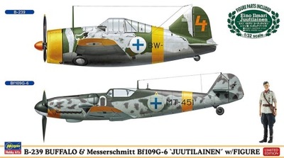 Hasegawa 02439 P-239 Buffalo & Bf109G-6 1/72