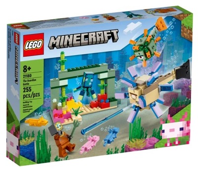 LEGO MINECRAFT 21180 Walka ze strażnikami klocki