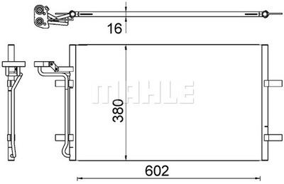 CONDENSADOR RADUADOR DE ACONDICIONADOR VOLVO S40 II V50 C30 C70 II  