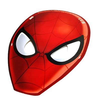 Zestaw imprezowych masek Spider-Man - 6 sztuk