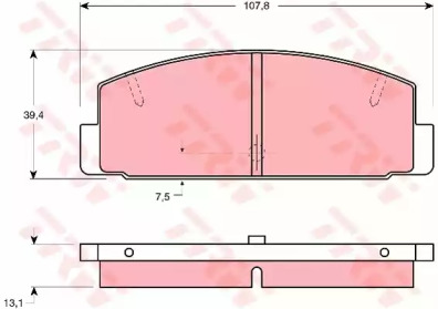 PADS BRAKE MAZDA TRW  