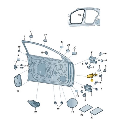 Ограничитель дверь перед skoda rapid 5ja837249d фото №1