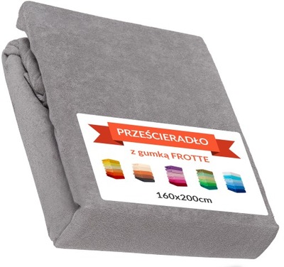 Przescieradło FROTTE z GUMKĄ 160x200 GRUBE 190 g