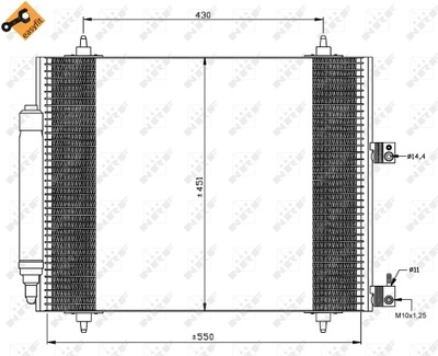 RADUADOR DE ACONDICIONADOR - CONDENSADOR EASY FIT 35669  