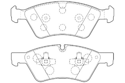 VALEO ZAPATAS DE FRENADO MERCEDES W164 ML-KLASA 05-  