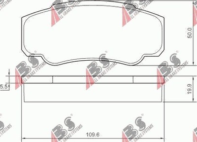 PADS BRAKE REAR FIAT DUCATO -2006  