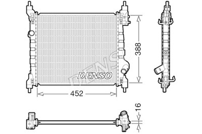 DENSO AUŠINTUVAS VARIKLIO VANDENS CHEVROLET SPARK 1.0-1.2LPG 03.10- 