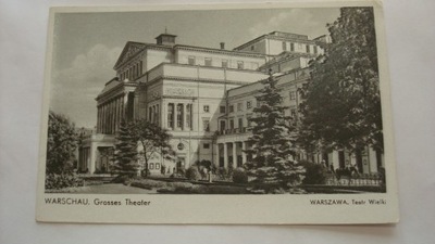 Pocztówka Warszawa teatr wielki