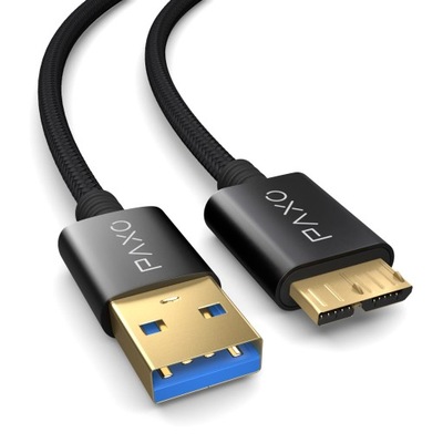 PAXO Nylonowy kabel USB MICRO USB 3.1