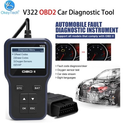 MAS NUEVOS V322 OBDII DE AUTOMÓVIL INSTRUMENTOS DIAGNOS  