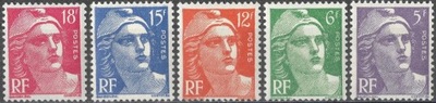 Francja - kobieta* (1951) SW 893-897