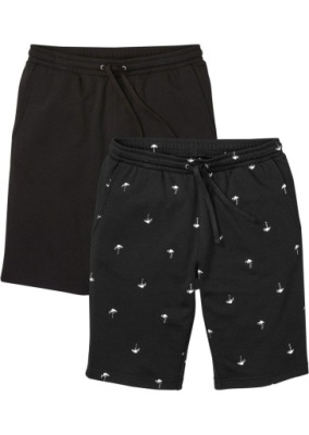 1L3A30 BONPRIX BERMUDY SPODENKI DRESOWE CZARNE 54