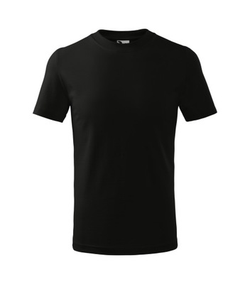 DZIECIĘCA MOCNA KOSZULKA T-SHIRT CZARNA 110 cm