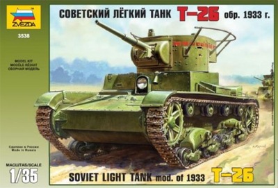 Zvezda 3538 Soviet T-26 Tank