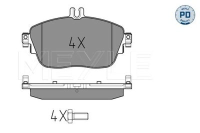 КОЛОДКИ ПЕРЕД MEYLE MERCEDES CLA CLA 220 CDI / D