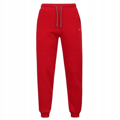 Czerwone spodnie dresowe bawełniane M