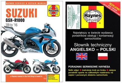 SUZUKI GSX-R1000 (2009-2016) MANUAL REPARACIÓN HAYNES +GRATIS 24H  