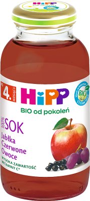 HiPP Sok Jabłka-Czerwone Owoce BIO, 200ml