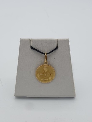 Złota zawieszka medalik P: 750 / G: 2,23