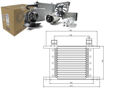 Радіатор оливи nissens фото №1