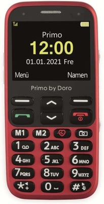 Telefon Doro Primo 366 Czerwony 43F-131