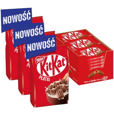 KitKat Płatki śniadaniowe baton czekoladowy ZESTAW