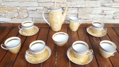 Stary serwis kawowy porcelana CHODZIEŻ sygnowana