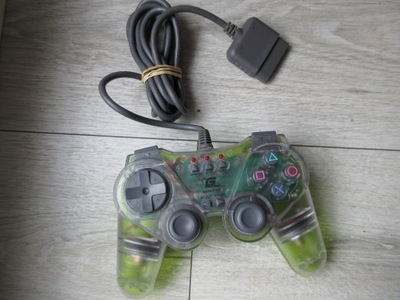 ORYGINALNY PAD GAMESTER PS2 PS1 PSX DUALSHOCK CRYSTAL UNIKAT BDB STAN