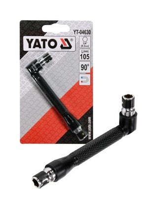 WKRĘTAK KĄTOWY DO KOŃCÓWEK 1/4" YATO YT-04630