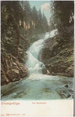 Szklarska Poręba Riesengebirge Der Zackelfall 1904