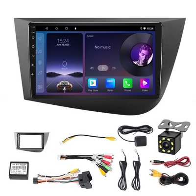 RADIO ANDROID NAVEGACIÓN DE AUTOMÓVIL SEAT LEON MK2 2005-2012 CARPLAY GPS DSP  