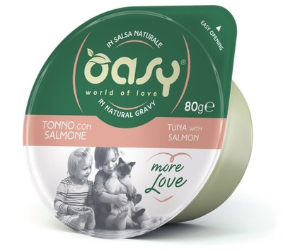 OASY MORE LOVE CUP - TUŃCZYK Z ŁOSOSIEM 70G
