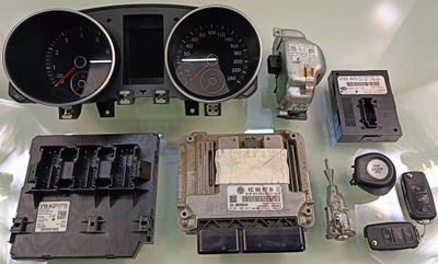 Vw golf vi 6 11 r 1.4 tsi набор стартовый блок управления двигателя kpl фото №1