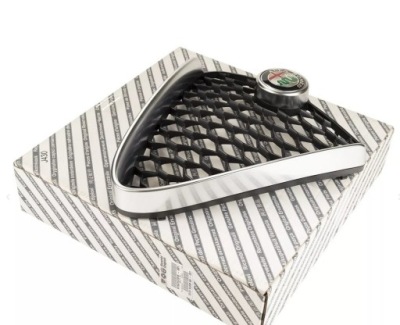 Решітка радіатора бампера satyna alfa romeo giulia фото №1