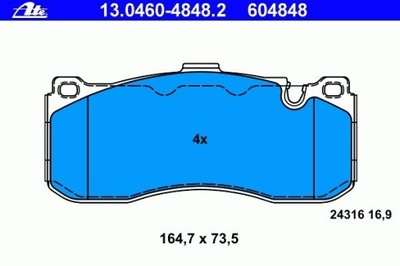 КОЛОДКИ ТОРМОЗНОЙ BMW 1 E82 07- 135I ПЕРЕД