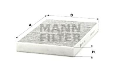 MANN-FILTER FILTRO CABINAS CON WEGLEM AKTYWNYM AUDI 100 C3 100 C4 A6 C4  