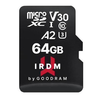 GOODRAM KARTA PAMIĘCI IRDM MICROSDXC 64 GB CLASS 10 UHS-I/U3 170 MB/S V30