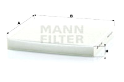 Mann-filter cu 2362 фильтр, вентиляция пространство пассажирский фото №1
