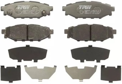 Trw тормозные колодки тормозные задняя gdb3373 фото №1