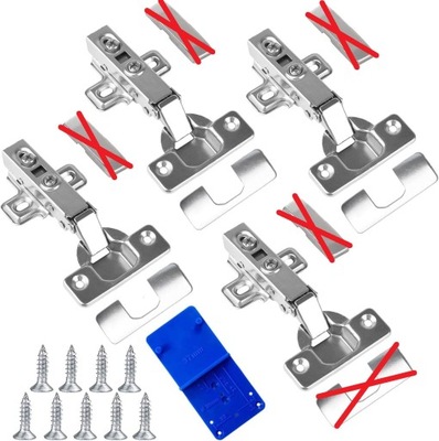 ZESTAW ZAWIASÓW MEBLOWYCH DO SZAFEK KUCHENNYCH