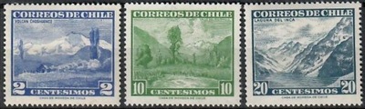 Chile, M 600-02, flora, góry
