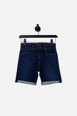 TOMMY HILFIGER GRANATOWE JEANSOWE SZORTY (8-9L)