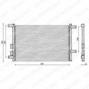 RADIATOR AIR CONDITIONER DELPHI TSP0225108  