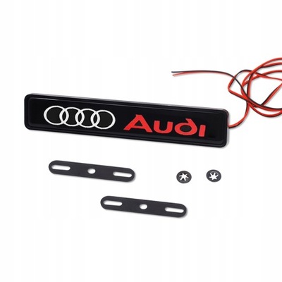 EMBLEMA LUZ DIODO LUMINOSO LED AL REJILLAS COCHE AUDI  