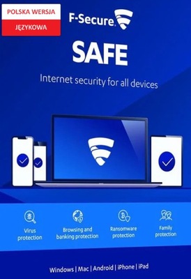F-Secure Internet Security (SAFE) 2025 PL 5 PC 2 lata nowa licencja