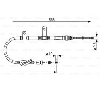 BOSCH ТРОС ТОРМОЗА 1 987 477 790