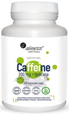ALINESS CAFFEINE 200mg 100 GUARANA KOFEINA ENERGIA
