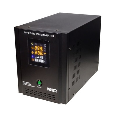 Zasilacz MHPower MPU-1400-24, UPS, 1400W, czysty sinus, 24V